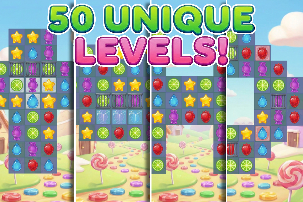 Match 3 Sweet Candy Kit: Complete Project & Procedural Editor