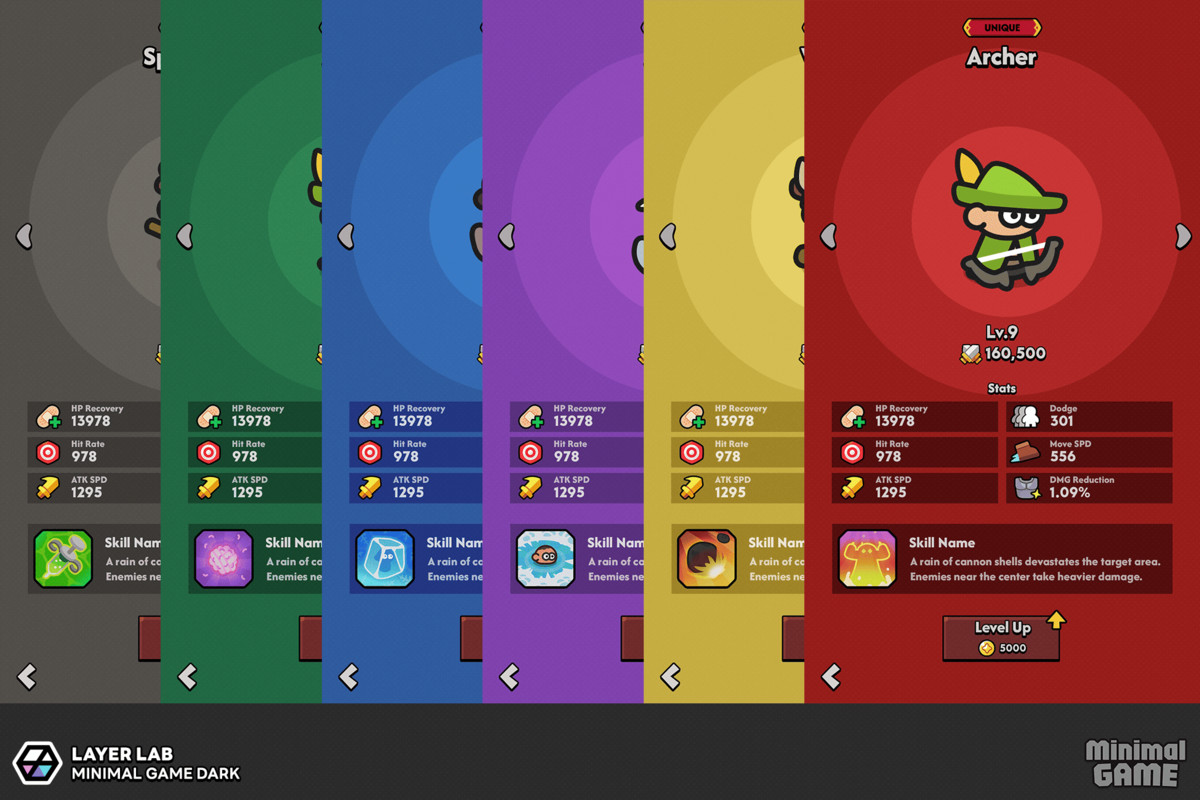 GUI Pro - Minimal Game Dark