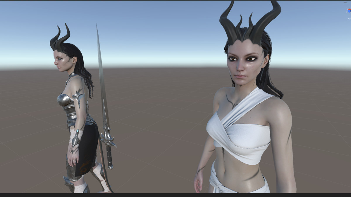 Fantasy Demones Girl