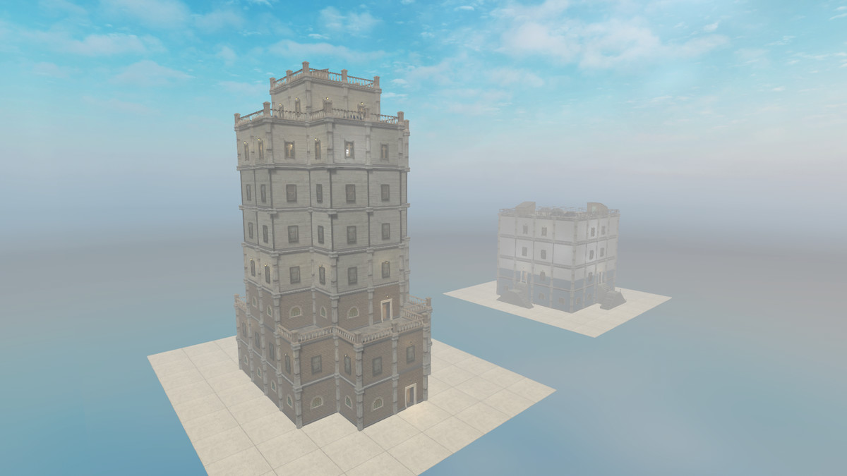 Realistic Modern Modular Building 1 Asset Package