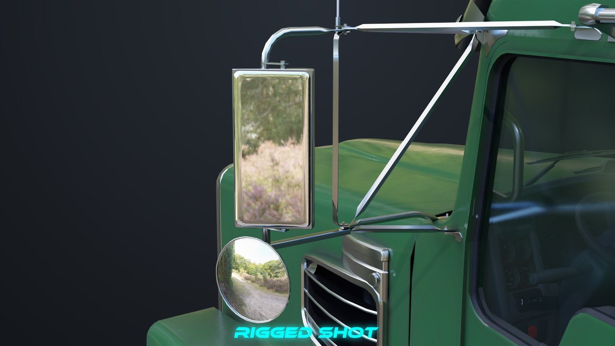 Heavy Truck Chassis 07 Blue and Green URP HDRP Textures