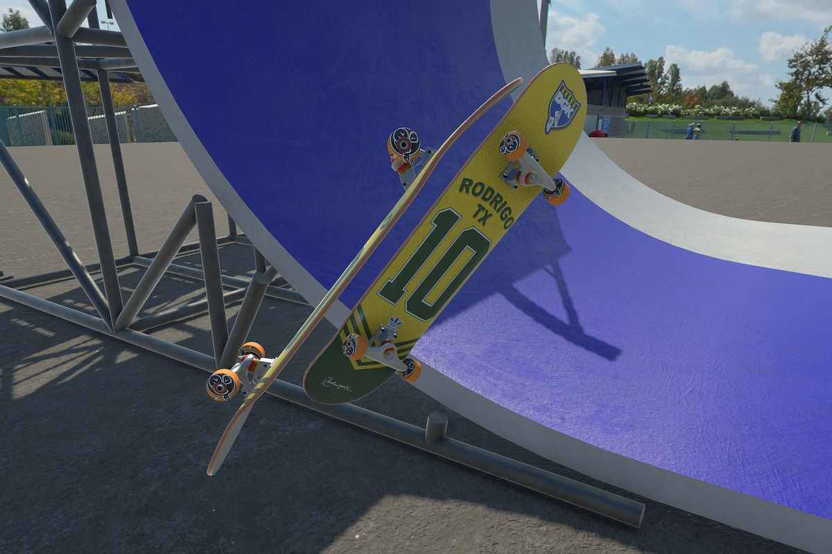 Skateboard and Vert Ramp