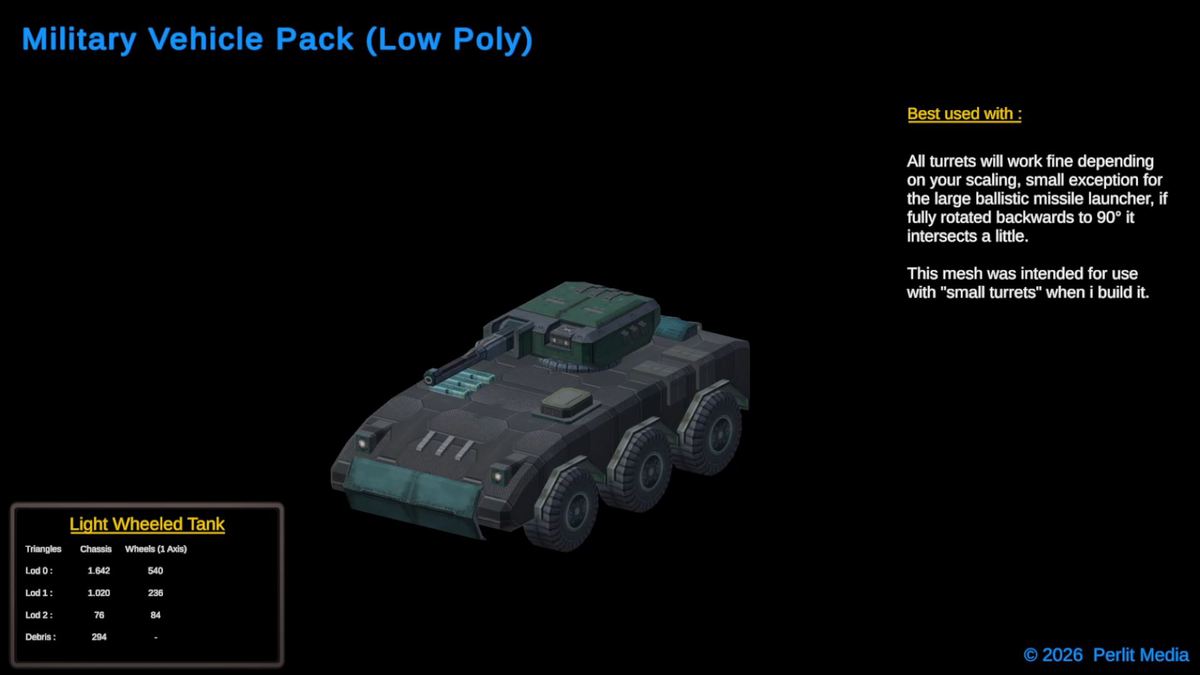 3D Military Vehicle Pack (LowPoly)
