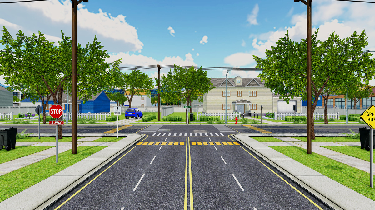 American Suburban Neighborhood – Modular Houses, Interiors & Mobile Optimized