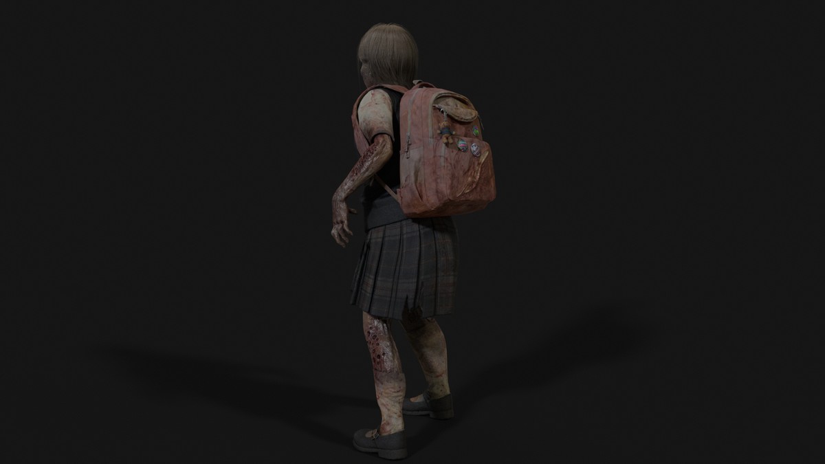 Gradeschooler Girl — American School Zombie Collection