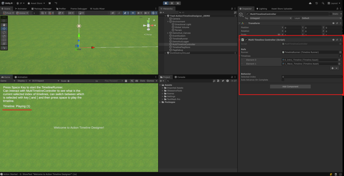 Action Timeline Designer