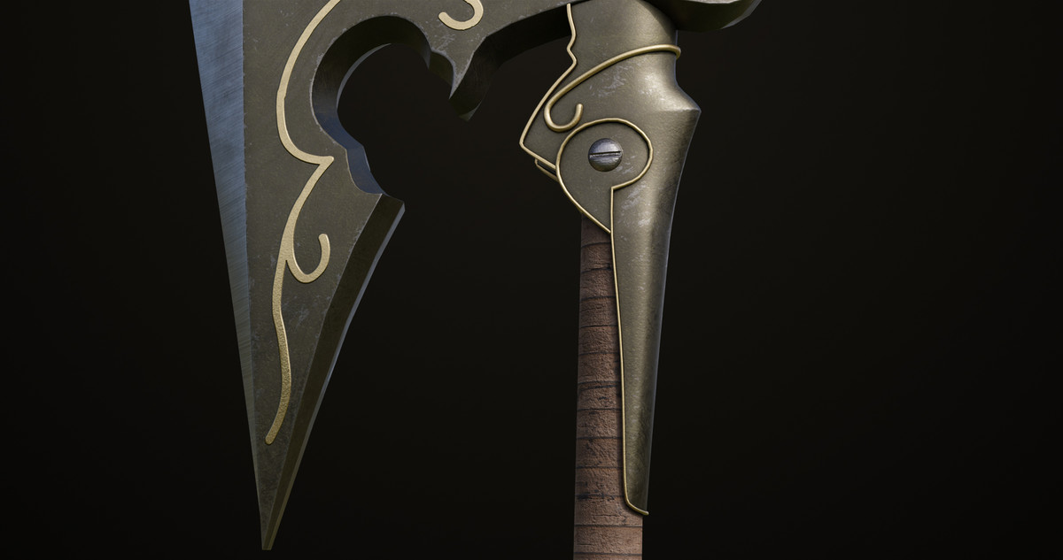 Battle Axe 13 URP HDRP Textures