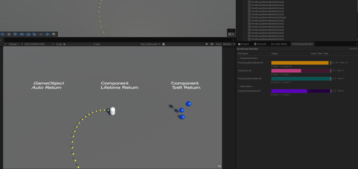 Pool Scope - Visual Object Pooling