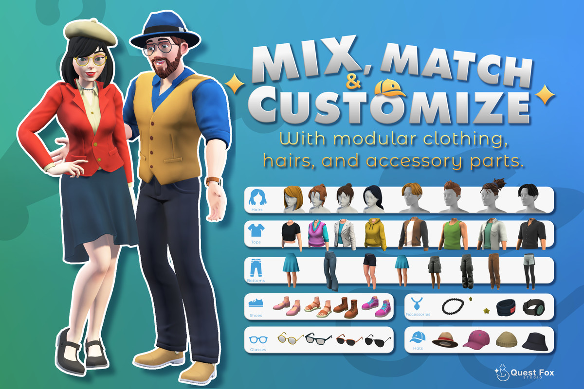 Archetype Character Generator – Stylized Procedural NPCs