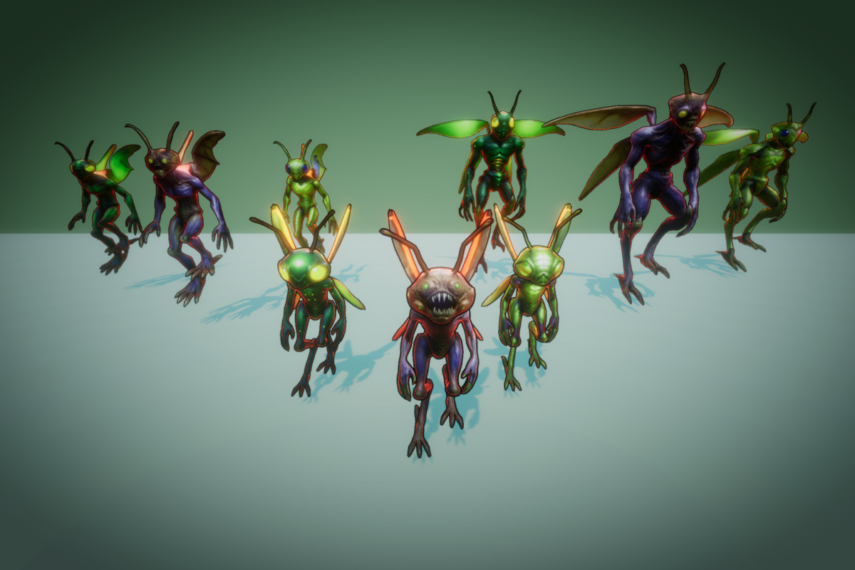 Fantasy Monster Evolution Pack 07-08–09 – Game Ready Creatures | PixeliusVita