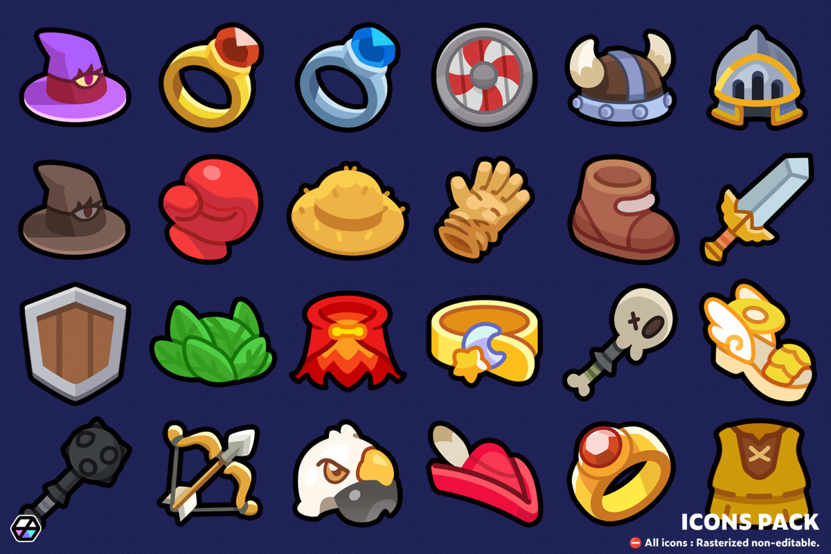 2D Icons - Casual Icon Pack