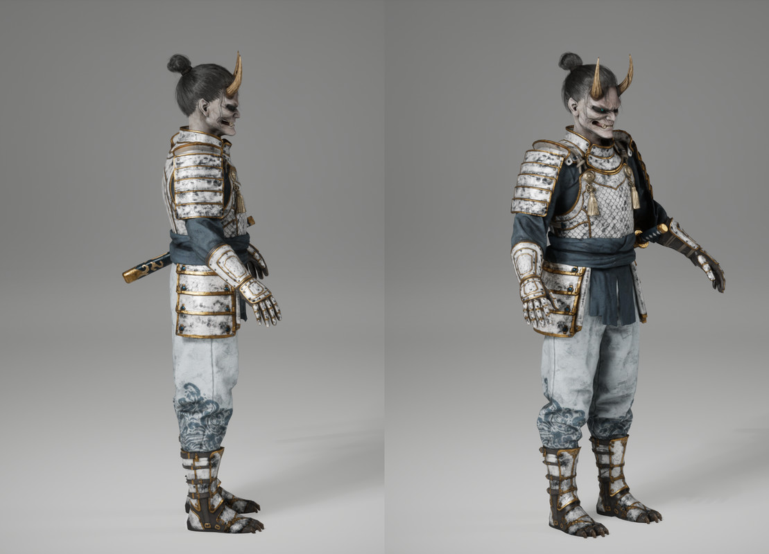 Oni Samurai Character