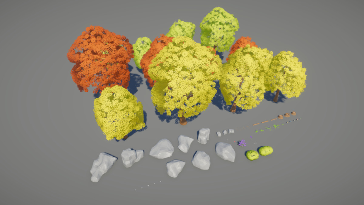 VERDANT Low Poly Modular Medieval Village