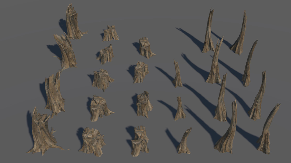 LowPoly Nature DeadTree