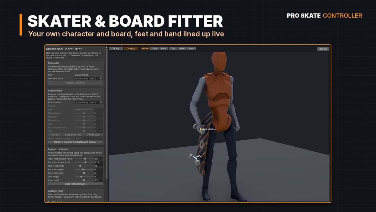 Pro Skate Controller: Physics Skateboarding Kit