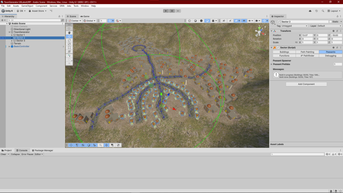 Town Generator | Construct Tool | Spawner