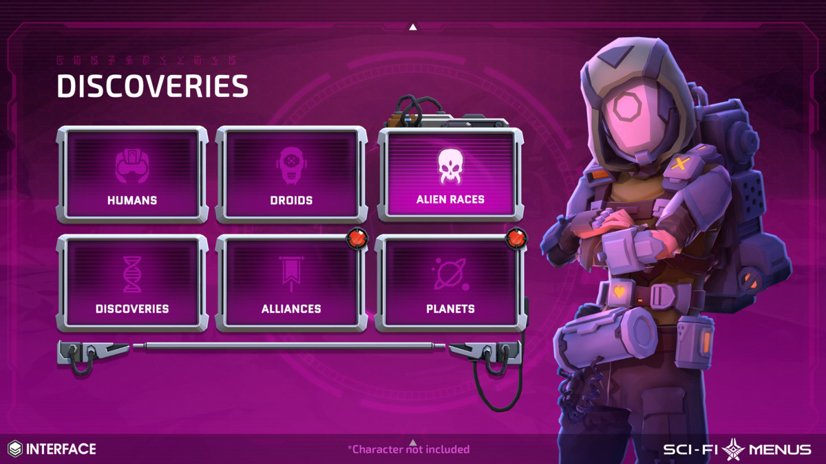 Sci-Fi Menus - Synty INTERFACE - GUI