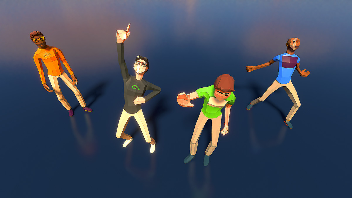 Low Poly Farm. HappyLifeville