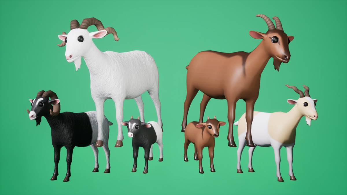 SI - Animated Goat and Kid