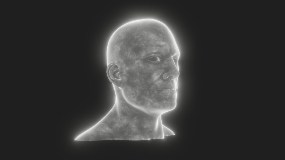 Ghostly Male Female Heads 3D Model Pack - Animated, Blend Shapes