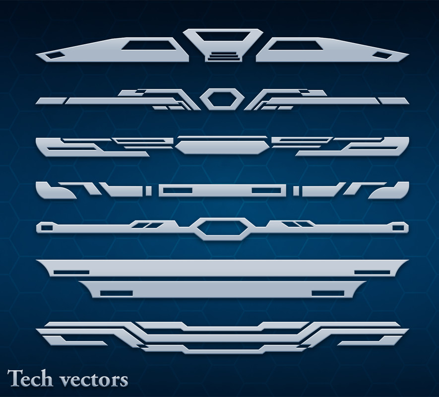 SCI-FI UI TECH VECTORS