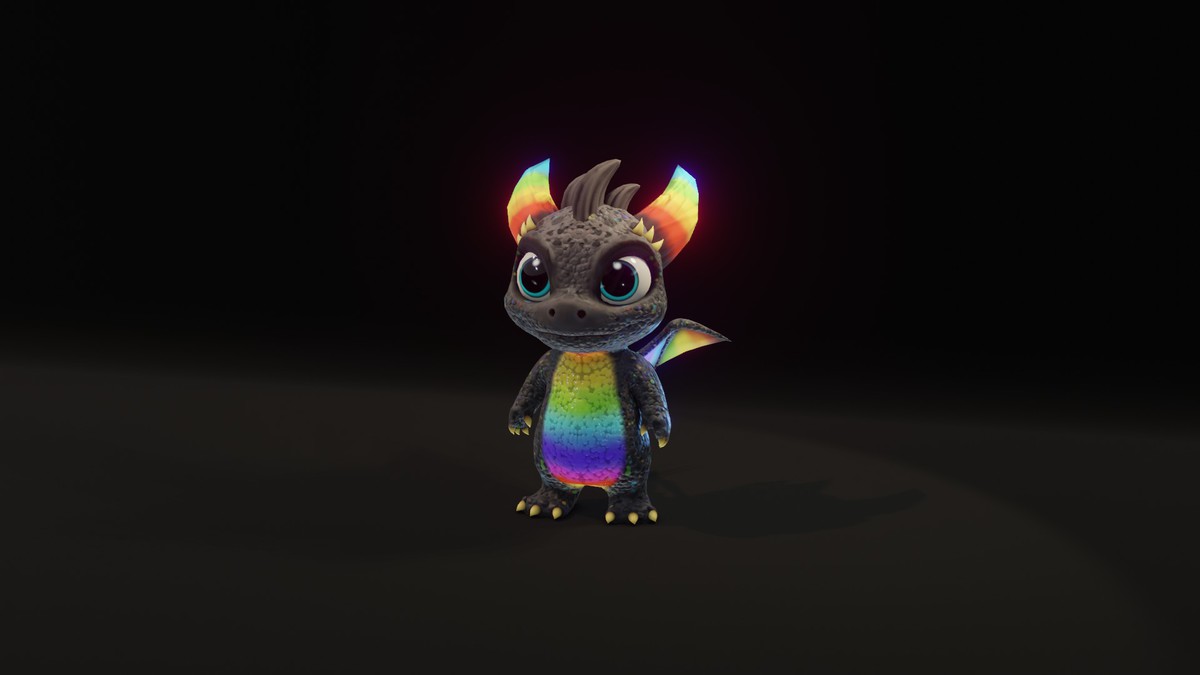 Cute Baby Dragons 3D Model With 5 Music Tracks and 36 Sound Effects (Built-In)