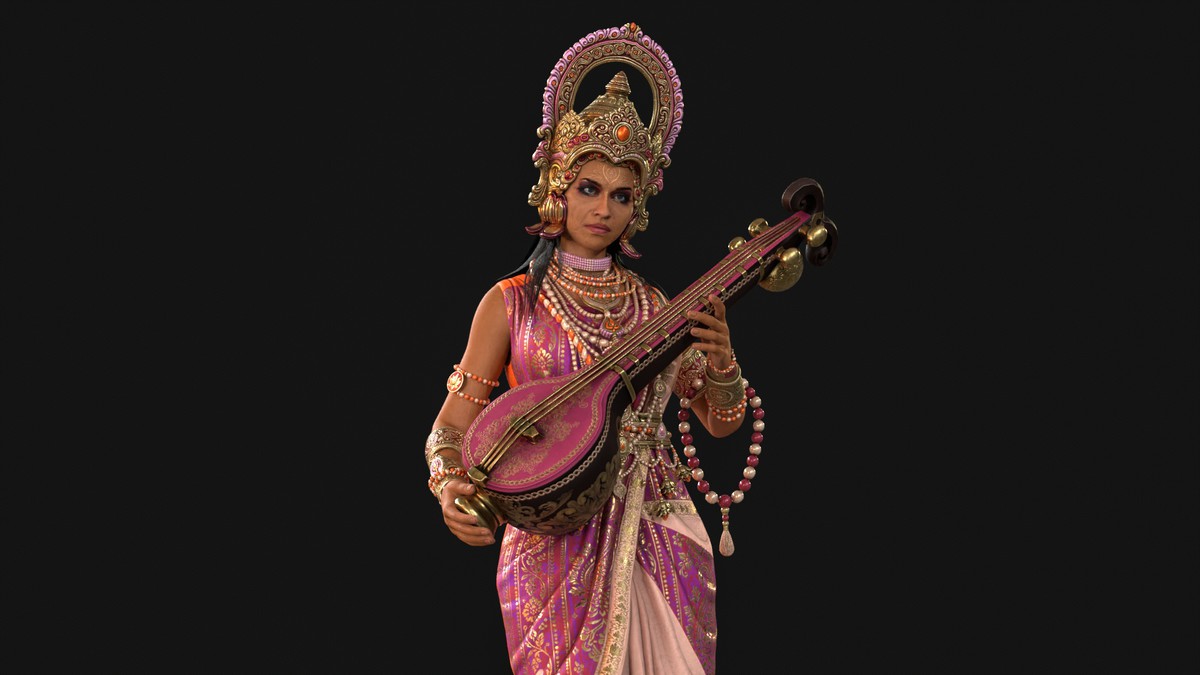Indian Goddess Saraswati