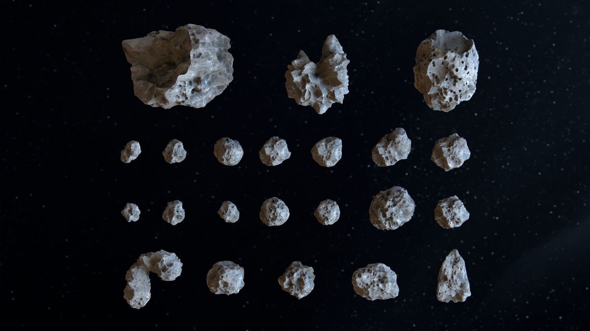 Detailed Asteroids Pack (22 high-poly 3D assets)