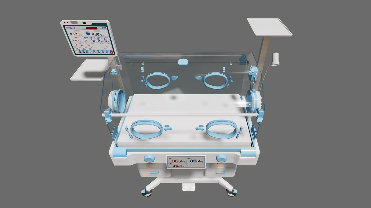 Infant Incubator 3D Model