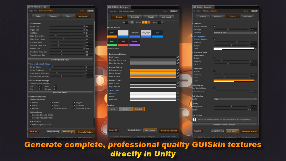 GUISkin Texture Generator