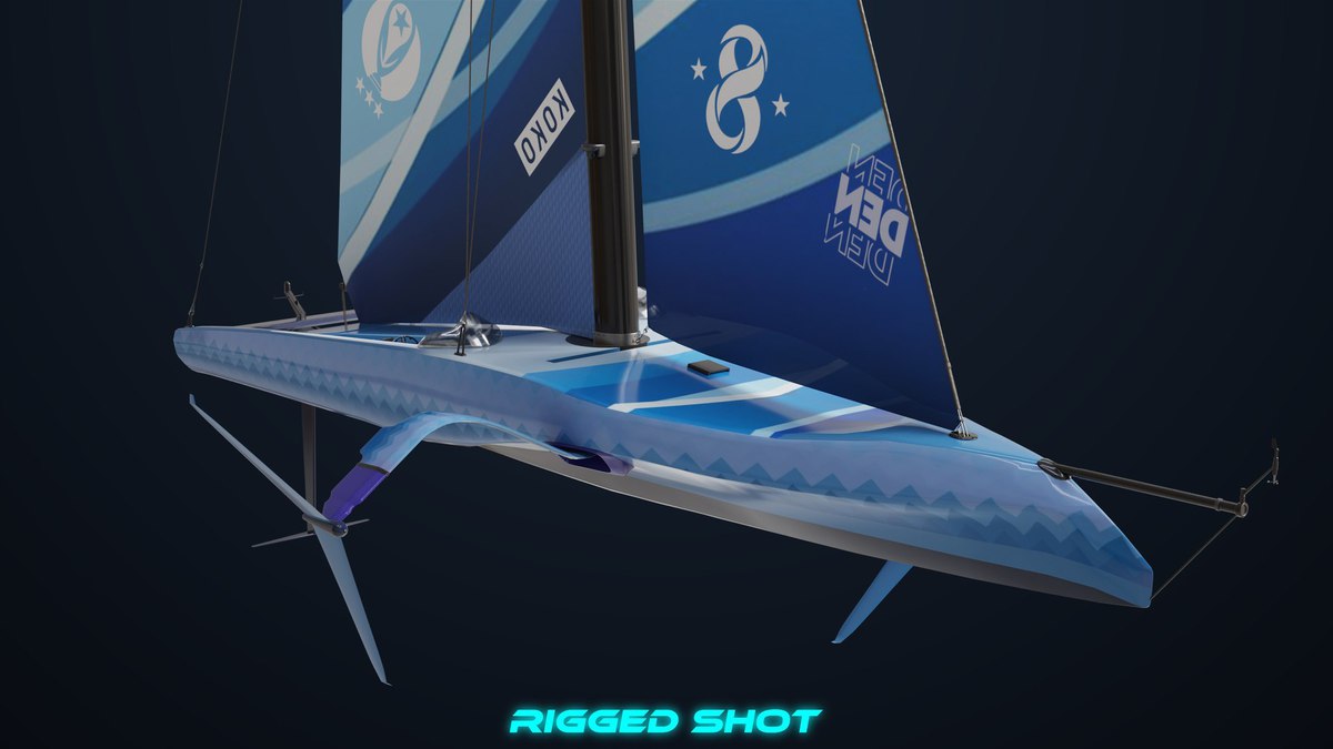 Yacht Hydrofoil Sailing Boats HDRP URP Textures
