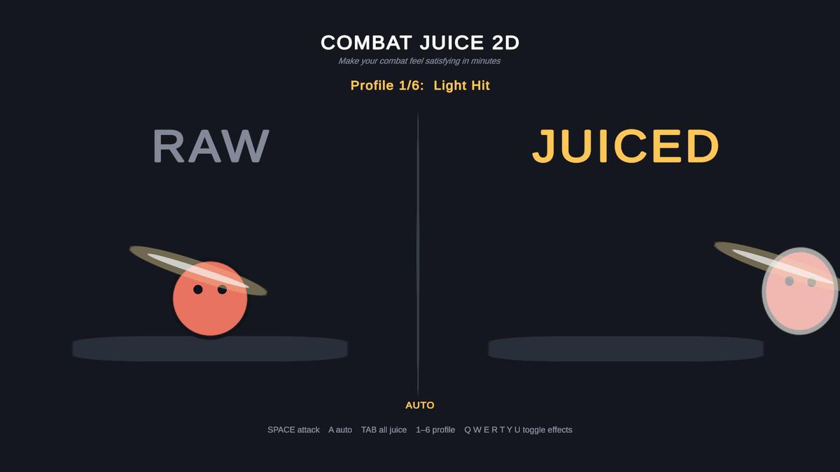 Combat Juice 2D