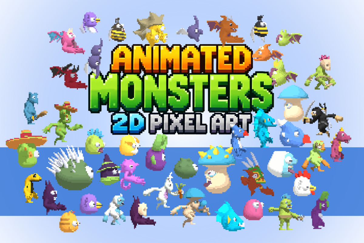 Animated Monsters 2D Pixel Art