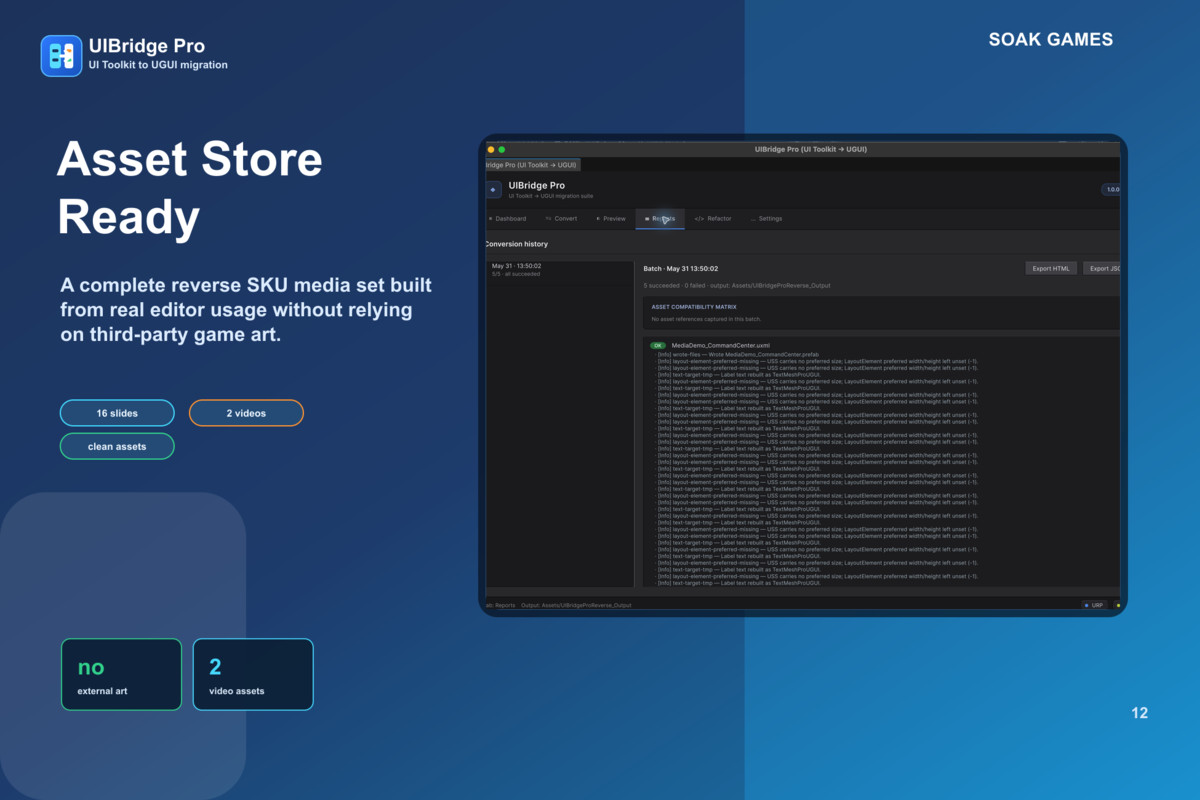 UIBridge Pro — UI Toolkit to UGUI Migrator