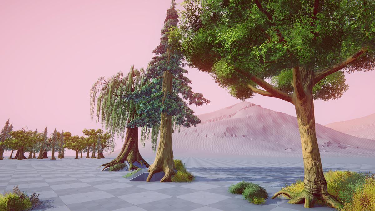 Stylized Fluffy Trees HQ Pack