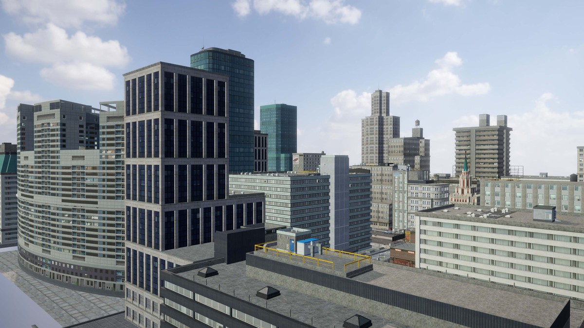 Full Game Ready City Pack Modular Low Poly Urban Environment Low-poly 3D model