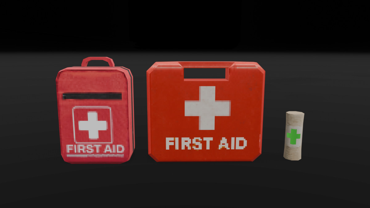 PSX Supplies Pack – 46 Lowpoly Supplies Props