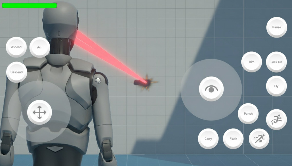 Starter Assets Third Person Controller Superman - Mobile