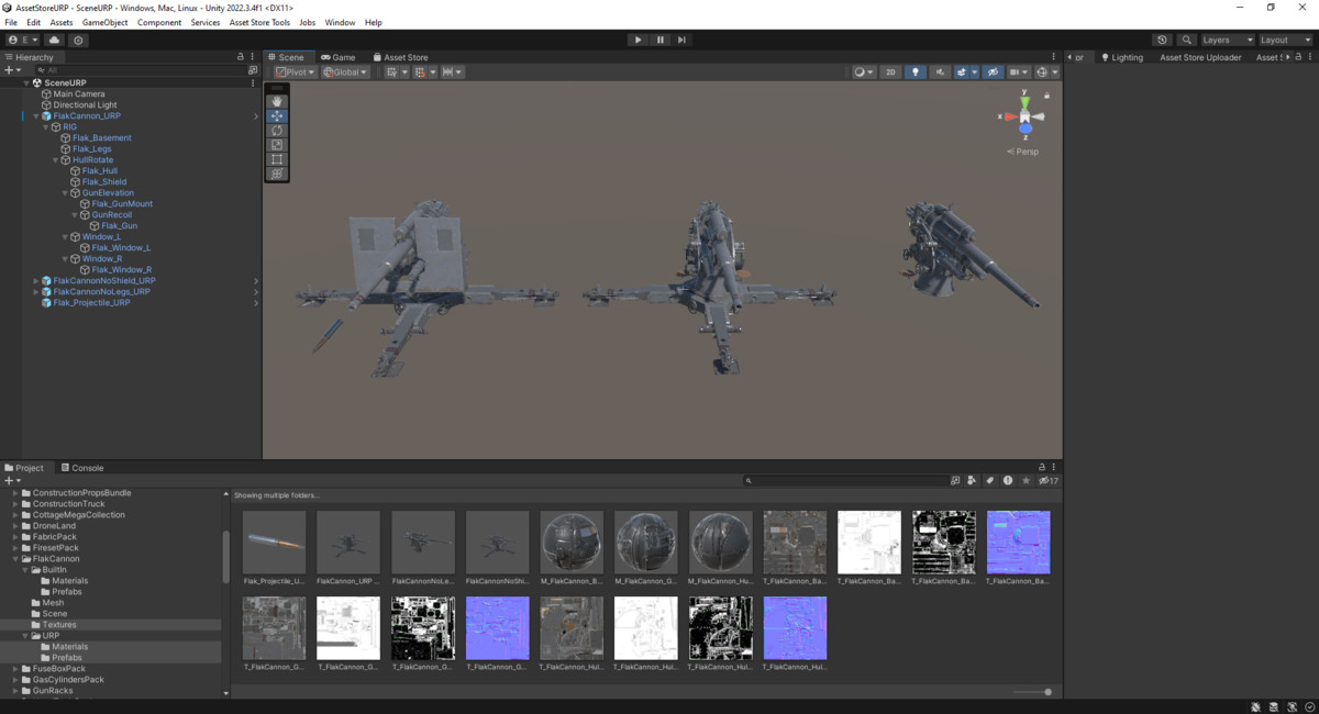Rigged Flak Cannon WW2