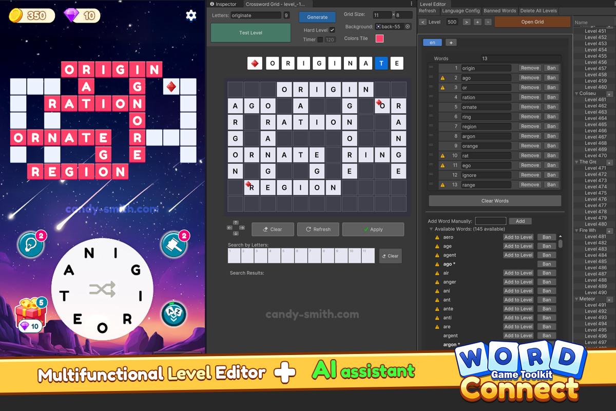 Word Connect: Game Toolkit | 500 levels