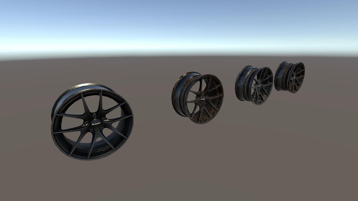 Kryxen Rim V1 - Gunmetal - Game Ready