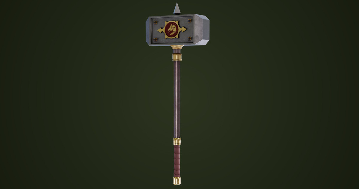 5 Battle Hammers Collection URP HDRP Textures