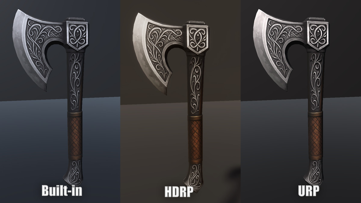 Medieval Axe Set - Game Ready Weapon