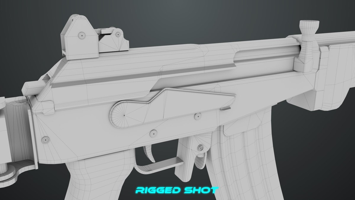 Machine Gun 13 Metal URP HDRP Textures