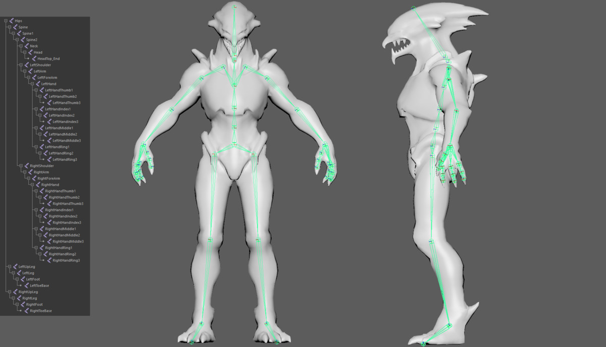 Alien Spitter – Sci-Fi Ranged Enemy (Rigged Game Ready Character)