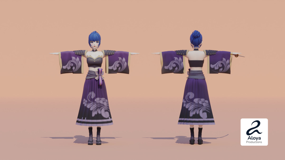 Female Samurai Character | Anime character