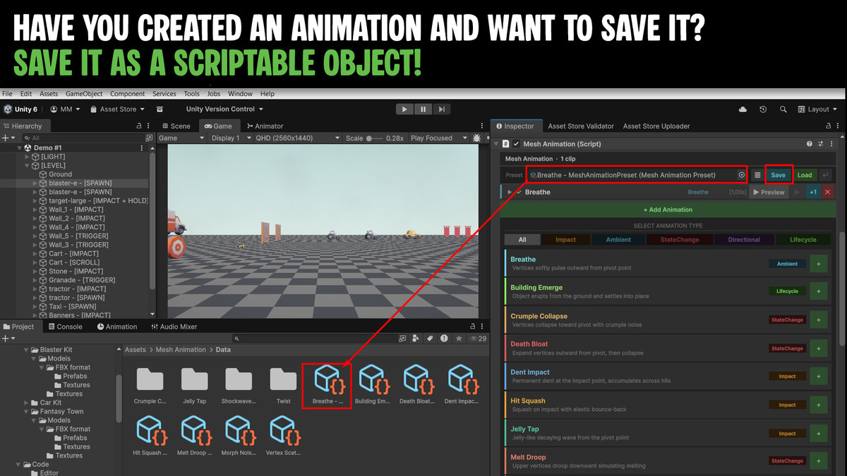 Mesh Animation for Unity