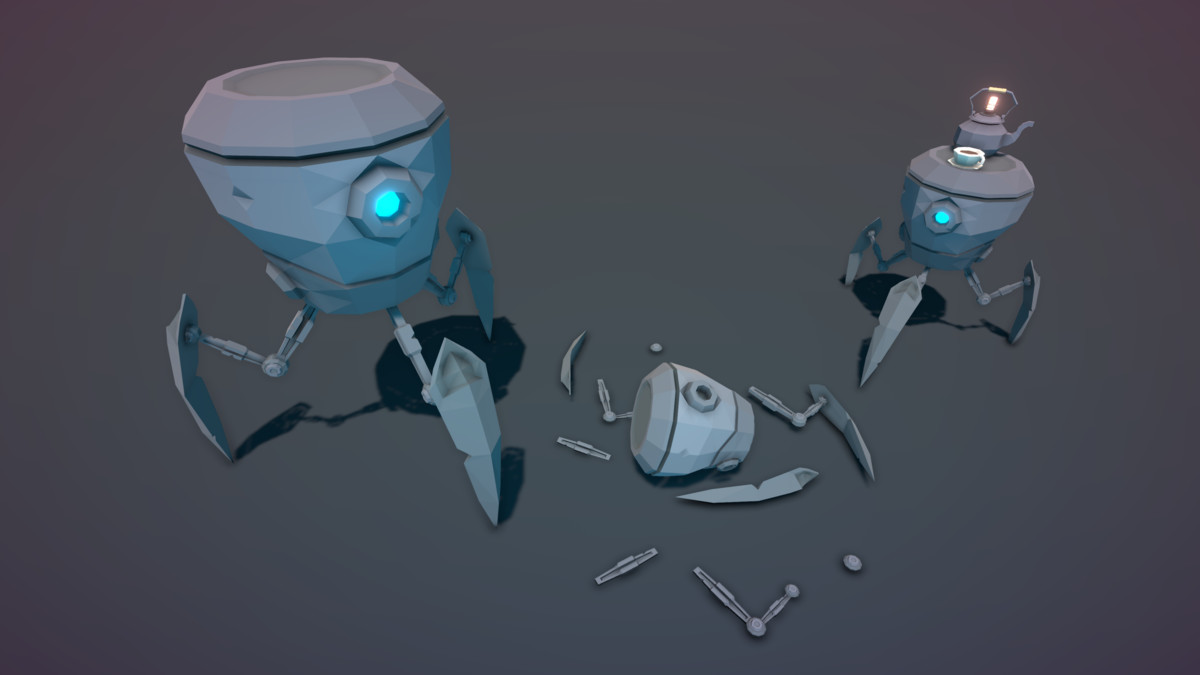 STYLIZED Fantasy Magitech Laboratory - Low Poly 3D Art