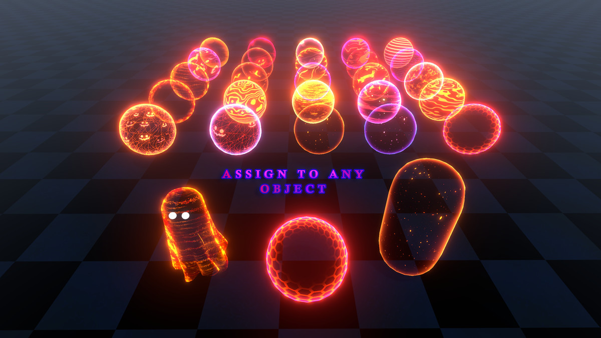 Hologram Shaders 3 in 1 (Fire, Shield, Frozen)
