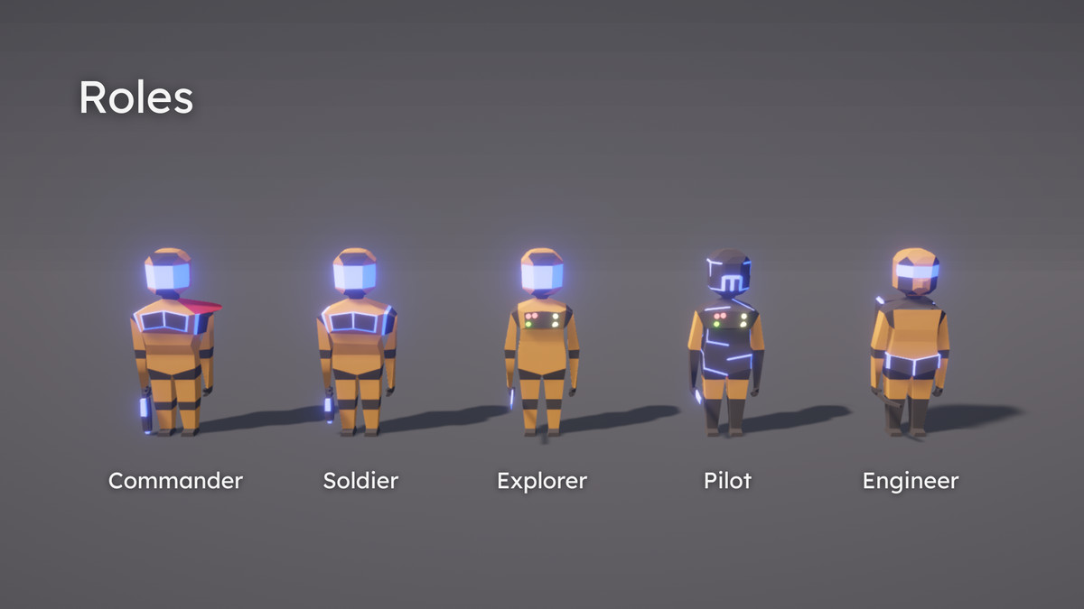 Low-Poly Sci-Fi Crew Pack